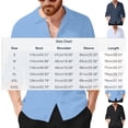thumbnail image 3 of Camisas de Manga Larga con Botón de Solapa para Hombre de Ajuste Suelto Top de Moda de Bolsillo de Cardigan para el Verano, 3 of 9