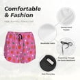 thumbnail image 4 of Bixox Women's Strawberry Floral pattern 2 in 1 Running Shorts - Lightweight Athletic Workout Gym Yoga Shorts Liner with Pockets - Small, 4 of 7