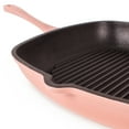 thumbnail image 5 of BergHOFF Neo Cast Iron Square Grill Pan 11", Pink, 5 of 7