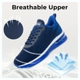 thumbnail image 4 of AOV Men's Athletic Running Shoes Fashion Sport Gym Jogging Tennis Fitness Sneaker DarkBlue US 7, 4 of 6