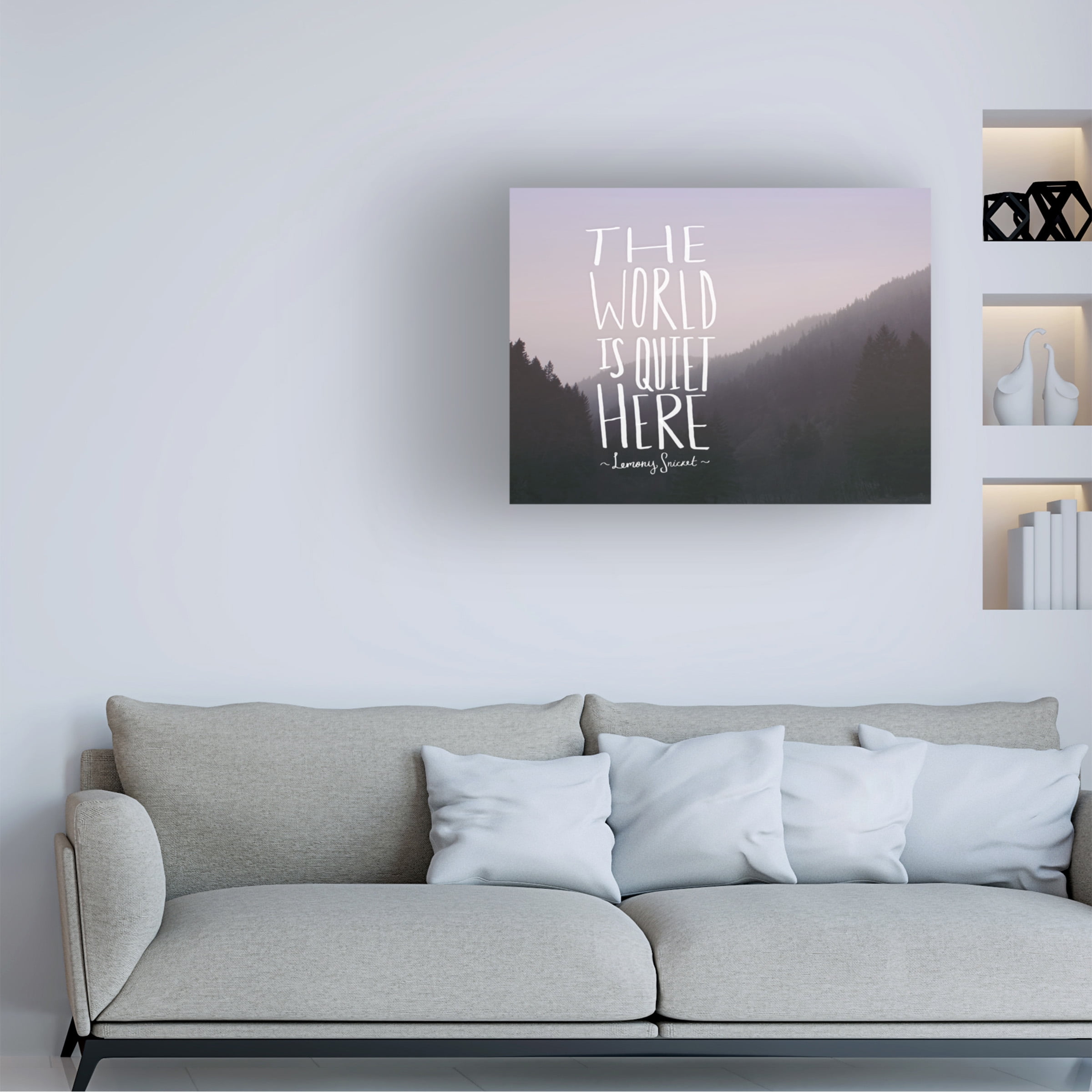 Trademark Fine Art "The World is Quiet Here" Canvas Art by Leah Flores