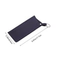 thumbnail image 3 of Estuche portátil de piel sintética para gafas con llavero – Estuche suave para gafas de sol para hombres y mujeres, organizador de gafas para viajes y uso diario., 3 of 6