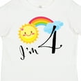 thumbnail image 4 of Inktastic I'm 4 Fourth Birthday Sun Rainbow Boys or Girls Toddler T-Shirt, 4 of 5