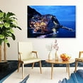 thumbnail image 4 of IDEA4WALL Landscape Canvas Wall Art Italy City Canvas Prints Modern Home Wall Decor, 32"x48", 4 of 5