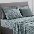 thumbnail image 2 of Luxury Deep Pocket 6 Piece Bed Sheet Set 1800 Series Hotel Comfort Paisley Sheet, 2 of 10