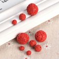 thumbnail image 4 of U8MO 5pcs 6/8/11/14mm Red Cinnabar Round Loose Spacer Beads Jewelry Making Handcraft-6mm, 4 of 5
