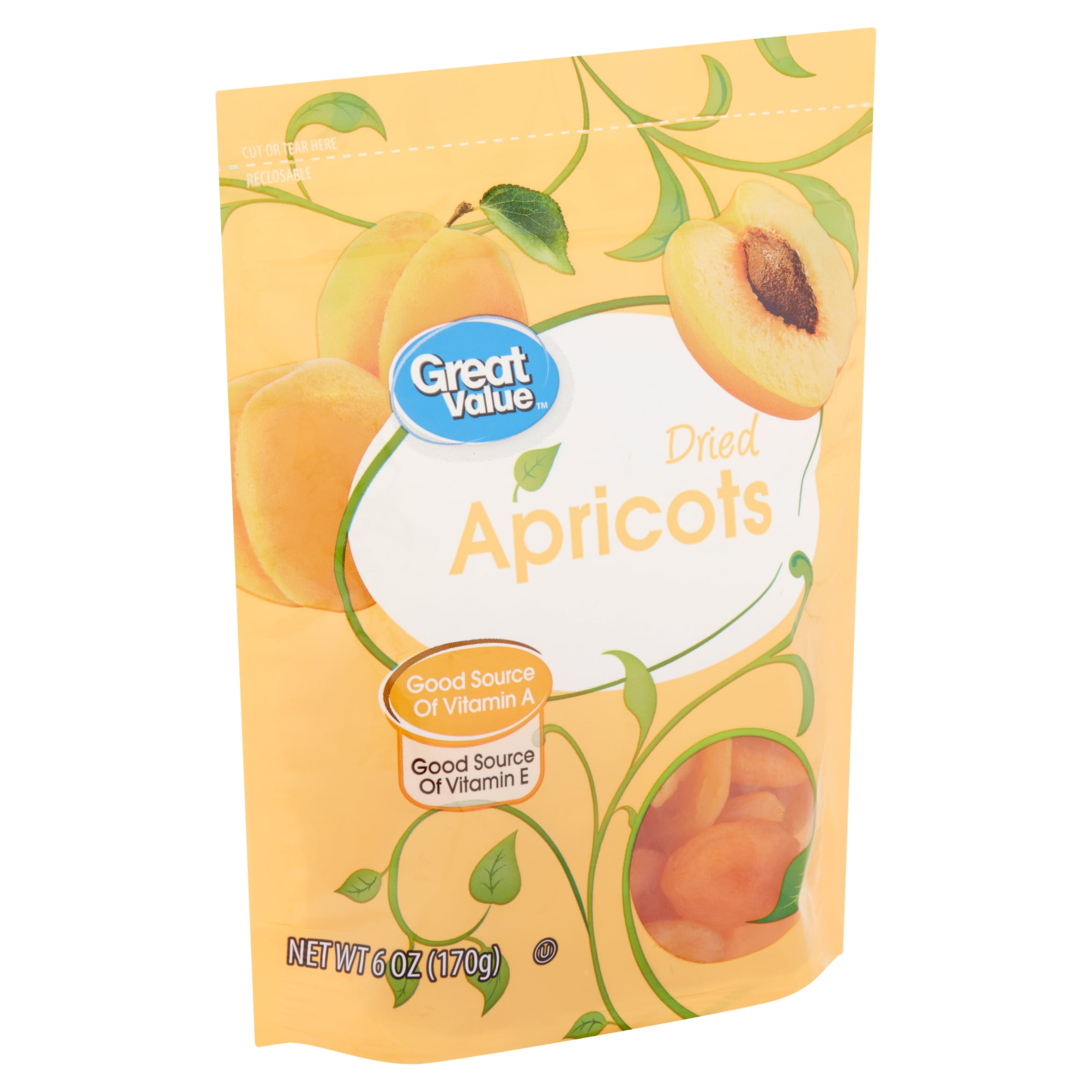 Great Value Dried Apricots, 6 oz