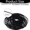 thumbnail image 2 of Cassette Recorder Rubber Belts, 140Pcs 45-120mm Flat Drive Belts , 1mm Width Replacement for CD DVD VCR Cassette Tape Player Repair, 2 of 6