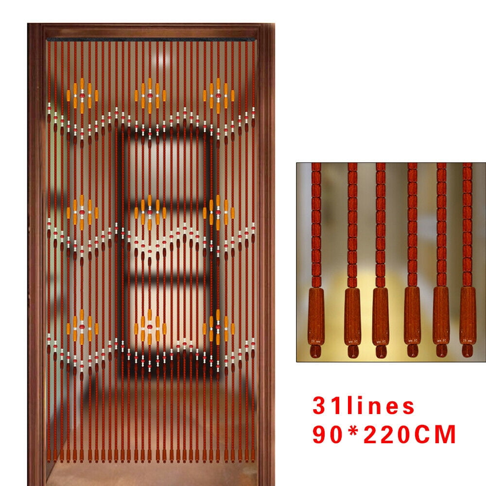 Bamboo Wooden Curtain Beads String Door Room Blind Screen Window Line Divider U 