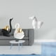 thumbnail image 2 of Elegantes Figuras De Porcelana De Cisne Y Caballo, Esculturas Decorativas De Animales, Adornos De Mesa Para Sala De Estar, Oficina, Estantería, Decoración De Entrada., 2 of 8