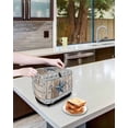 thumbnail image 3 of Texas Star Rustic Toaster Cover 4 Slice, Large Kitchen Appliance Covers, Country Blue Berry Brown Wooden Plank Toaster Oven Cover with Loop, Bread Machine Cover Polyester Dust Cover Protection, 3 of 4