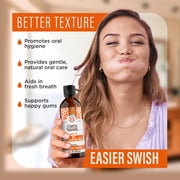 GuruNanda MCT Oil Pulling Mouthwash - Oral Rinse - Unflavored, Odorless, Colorless, Alcohol-Free - 8 fl oz