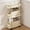 S, variant on Medium Size Narrow Crevice Rolling Storage Cart With Pull-Out Drawer Bins, Multi Layer Space Saving Wheeled Organizer Rack For Kitchen Bathroom Gap Sundry Storage(S)3 tiers