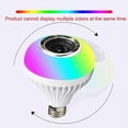 thumbnail image 5 of Smart Home Lights,LED Light Bulb With Integrated Bluetooth Speaker, E27 RGB Changing Lamp Wireless Stereo Audio,24 Keys Remote Control RGB Color Chang, 5 of 5