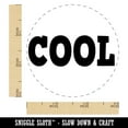 thumbnail image 2 of Cool Fun Text Self-Inking Rubber Stamp Ink Stamper - Green Ink - Small 3/4 Inch, 2 of 7