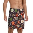 thumbnail image 2 of Pofeuu Winter Holiday Christmas Print Men's Soft Woven Elastic Waistband Sleep Pajama Short-X-Large, 2 of 6