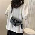 thumbnail image 4 of Riñonera con diamantes de imitación a la moda riñonera con estilo bandolera de piel sintética riñonera ostentosa, 4 of 9