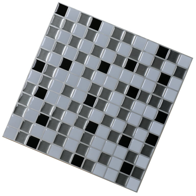 3D PVC Peel & Stick Mosaic Tile Sticker, 12 inchx24 inch/pc - 20pc, Other