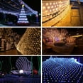 thumbnail image 3 of DYstyle 6.56ft x 9.84ft Fairy String Lights Outdoor Mesh Net String Lights Waterproof US Plug For Christmas Wedding Party Holiday Decor, 3 of 4