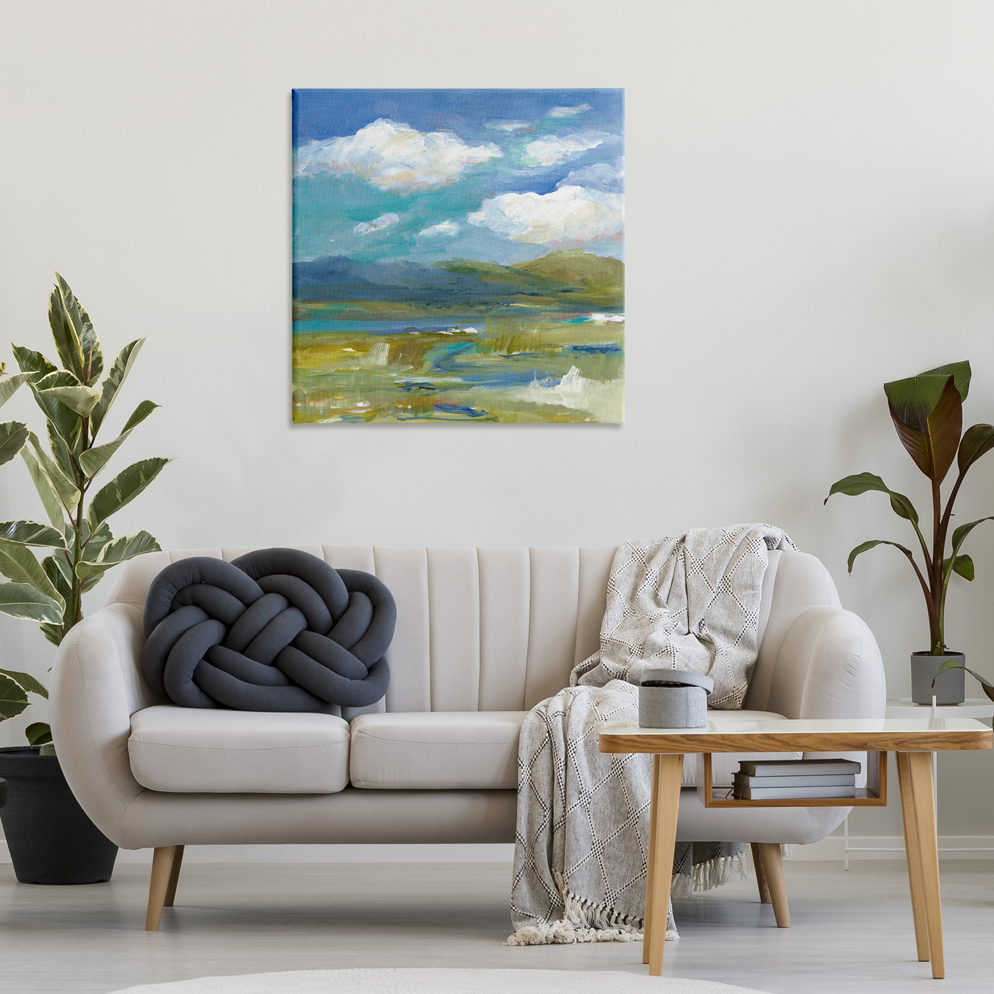 Stupell Industries All Its Beauty Landscape Nautical & Beach Painting Wrapped Canvas Art Print Wall Art, 30 x 30