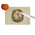 thumbnail image 3 of Poodle Christmas Flowers Glass Cutting Board 12 in x 15 in, 3 of 5