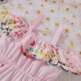 thumbnail image 6 of Vividxx Girls Romper Jumpsuit Casual Summer Onesie Striped Strapless Playsuit With Ruffle Hem For Toddler Kids O-Neck Classic Dailywear, 6 of 8