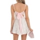 thumbnail image 4 of Vestido De Tirantes Vestido de gasa floral para mujer Vestido suelto sin espalda Estilo Y2K Traje diario sexy Ygjytge Blanco S para Mujer, 4 of 8