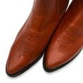 thumbnail image 3 of The Western Shops Men's Genuine Leather Short Ankle Cowboy, Charro Botin, 3 of 6