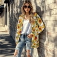 thumbnail image 5 of SCRAWLGOD Sunflower Cardigan Jackets for Women Dressy Sweaters for Women Trendy Clothes Size S Long Sleeve Ladies Cardigan Jacket Soft Sweater Coat with Pockets for Party, 5 of 7