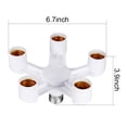 thumbnail image 3 of E27 to 5 E27 Adapter  Light Socket Converter Bulb Base Splitter Lamp Holder, 3 of 3