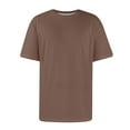 thumbnail image 3 of JGNGSHN Men's Round Neck Solid Color T-Shirt, Comfortable Slim Fit Short Sleeve Casual Shirt, 3 of 8
