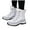 White, variant on Womens Snow Boots Water-proof Comfortable Lace Up Non Slip Outdoor Mid Calf Hiking Booties