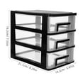 Arborister 3 drawer desktop storage organizer, deep drawer organizer