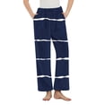 thumbnail image 2 of Antinious Ladies All Over Print Soft Thick Loose Versatile Travel Breathable Pajama Full Length Pants, 2 of 5