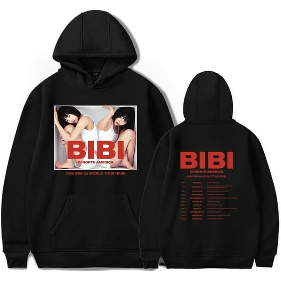 BiBi North America Tour Merch Hoodie Pockets Drawstring Unisex Hooded Sweatshirt Fashion Clothing