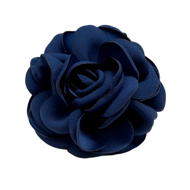 Guardoinrt Sophisticated Refined Flower Brooches Pins For Delicate And Intricate Style dark blue 1Set