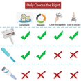 thumbnail image 3 of suministros de mascotas Pet Dog Cat Hair Brush, Hair Pickup Brush, Reusable Magic Hair Brush, Pet Hair Roller, Epilator (Clothes / Sofa / Car / Bed / Mat), Red Ormromra QH-397, 3 of 3