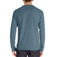 thumbnail image 2 of Camiseta PEGENO Camisa casual ajustada de algodón Henley para hombre, 2 of 6