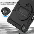thumbnail image 6 of For iPad Pro 12.9 inch Case (2022/2021/2020/2018), 360 Rotating Shockproof Cover with Stand, Screen Protector, Shoulder Strap, Black, 6 of 7