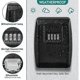 thumbnail image 3 of Waterproof coded key box outdoor safe key box wall mounted key box stainless steel key storage large key storage box, for home office garage apartment, 3 of 5