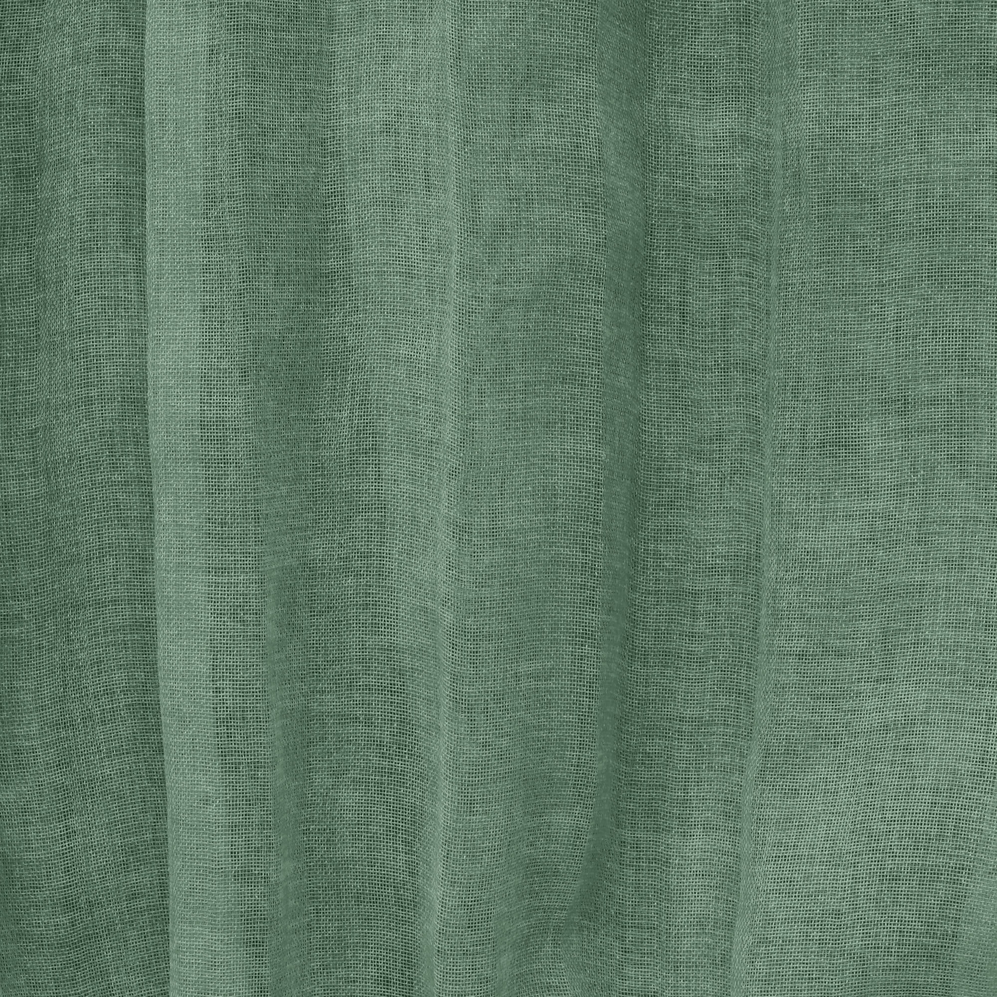 Loft Living Peoria Sheer Dual Header Indoor Curtain 52 x 84 in Sage