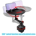 thumbnail image 4 of AMERTEER Car Table Organizer Car Table for Eating Car Food Storage Rack w/ 360° Rotating Swivel Arm Multifunctional Car Food Tray Car Swivel Tray Enjoy Your Meal and Stay Organized Black, 4 of 9