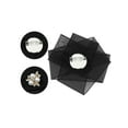 thumbnail image 3 of INSPIRE CHIC Women's Mesh Flower Brooch Pins with Beads for Shirts Black, 3 of 5