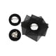 thumbnail image 3 of INSPIRE CHIC Broches de malla con flores para mujeres con cuentas para camisas negras, 3 of 5