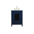 thumbnail image 3 of Elegant Decor Irene 24" Zinc Alloy and MDF Single Bathroom Vanity in Blue, 3 of 5