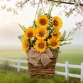 thumbnail image 5 of zhangmingg Spring Sunflower Farmhouse Hanging Decorative Garland for Wall Front Door, 5 of 5