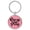 Pink, variant on Rise up and Pray Religious Tan Laser Engraved Leatherette Keychain Backpack Pull - 1.5 x 3 Inches