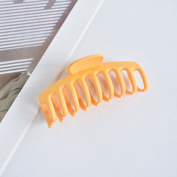 Pinza grande para el cabello, pinza para la cabeza, pinza para cola de caballo, pinza para quilla, temperamento, pinza para el cabello esmerilada con estampado de leopardo para mujer