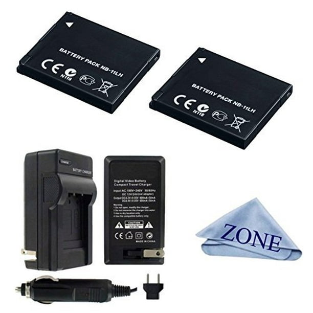 Replacement 2 Batteries And 1 Charger NB11L, NB11LH for Canon