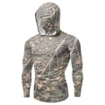 thumbnail image 6 of Yaoyar UNISEX Summer Sun Protection Tops with Face Mas Casual Camouflage Long Sleeved Hooded Ice Silk Sunscreen Cool Fishing Shirts UPF 50+ Rush Guard Hoodies for Outdoor, 6 of 8
